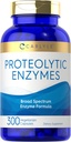 Carlyle Enzymes protéolytiques (300 capsules) Supplément à large spectre systémique (100 capsules)