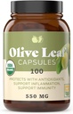 Completats productes ecològics de l' Olive Leaf Capsules - 550mg, 100 comtes, 1100mg per Serving