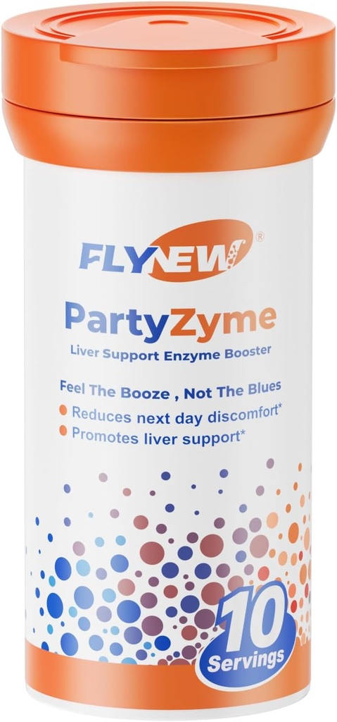 PartyZyme for Post-Celebration wellness, Sober Up Pill, Better Morning, Party smart Support, Підтримка печінки, Natural Enzyme Booster Made in USA, NADH, DHM, L-Theanine, VITAMIN C, 10 таблеток, GMP