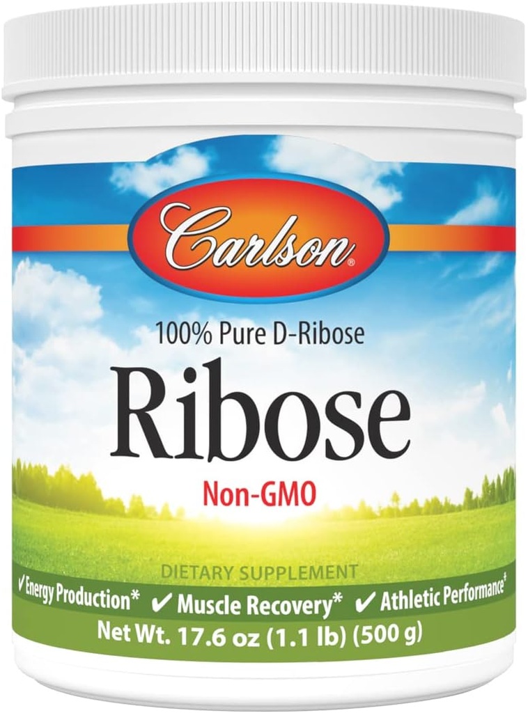 Carlson Labs Ribose 100% Pure d-Ribose, 500g