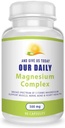 Suplemen Kompleks Magnesium (500mg / 90 Kapsul) - Magnesium Blend dengan Aspartate, Oxide, Glycinate, Gluconate & Citrate - Absorpsi Tinggi & Non GMO