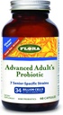 Flora - Advanced Adult 's Blend Probiotic, Seven Sentific-Strains, Gluten Free, Raw Probiotic dengan 34 Milyar Cells, 60 Kapsul