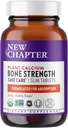 New Chapter Calcium supplement - Bone Strength Organic Calcium with Magnesium, Vitamin D3+K2, 70+ Trace Minerals for Bone Health, Gluten Free, easy to Swallow Slim Tablets - 270 count