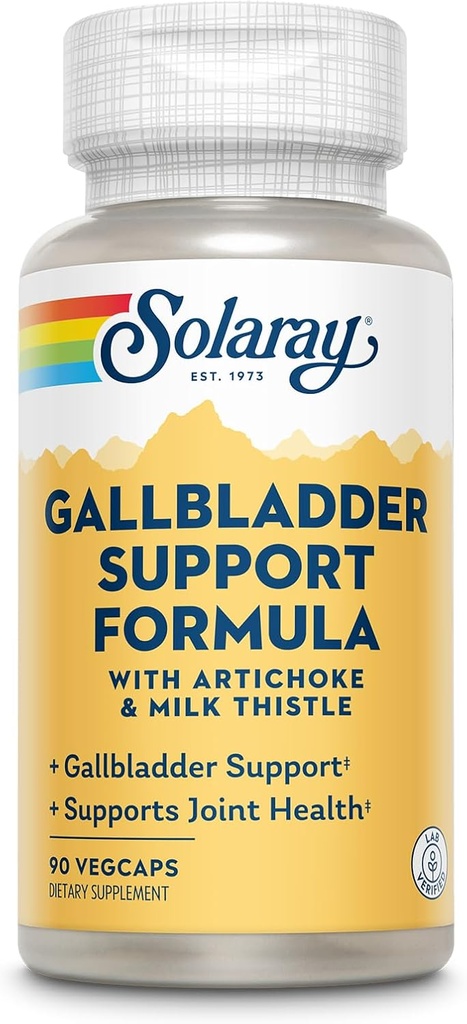 SOLARAY Žultspūšļa atbalsta formula ; Veselīgs žultspūšļa un aknu atbalsts ; 30 Kalpo; 90 VegCaps