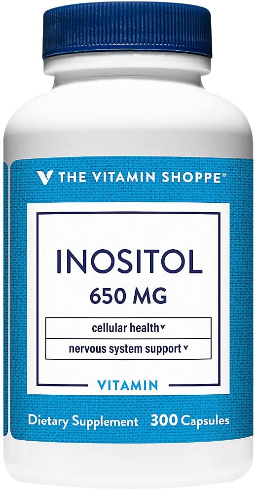 L'Inositol 650MG de Vitamine Shoppe soutient une fonction hépatique et cellulaire saine (300 capsules)