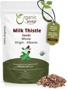 Organic Way Whole Milk Thattle Seeds (Silybum marianum) - Трав'яний чай Європейський дикий одяг, Органік & Кошер Сертифікований, Vegan, Non GMO & Gluten Free, USDA сертифікований, походження - Албанія (4 Oz)