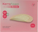 7" x 8" Oval Gentle Border Foam Dressing for Wound Care (CWL1135) - Laguntzak Zaurien Zauria, Absorbing-ek sendatua eta drainatzea mantentzen duena, inguruko larruan Gentle den bitartean.