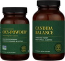 Global Healing Center Oxy-Powder & Candida Balance Kit - Constipation Relief for Women & Men and Detox for Natural Candida Cleanse, Feminine Balance Complex