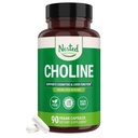 Nested Naturals Choline Bitartrate 500mg Per Serving - High Potency Choline Supplements - Supports Cognitive Performance & Liver Function - 100% Vegan & Non-GMO Choline - 90 Vegan Capsules