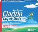 Claritin Liqui-Gels 24-uurs Allergie Relief, Non-Drowsy Allergie Medicine, Loratadine Antihistamine Capsules, 30 Tel.
