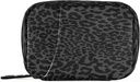xigua Leopard Musta pilleri Laatikko 7 päivän matka pilleri Tapaukset Laukku, Viikoittain Kannettava pilleri Organizer Bag kanssa Zipper vitamiini täydentää kalaöljy