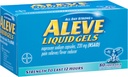 Aleve Liquid Gels with Naproxen Sodium, 220mg (NSAID) Pain Reliever/Fever Reducer, 80 count (Pack of 2)