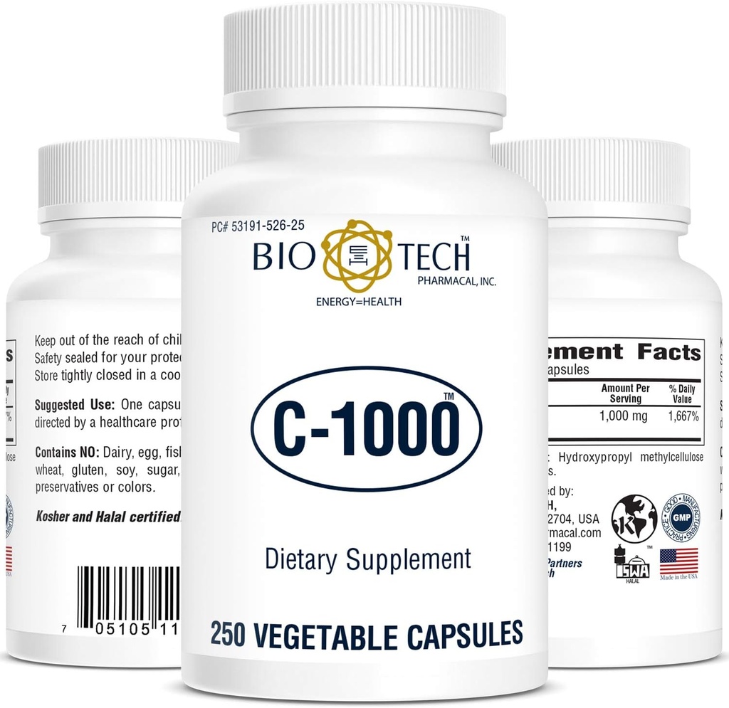 Công nghệ sinh học - C- 1000 250 Veggie Capsules