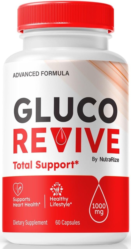 NutraRize Gluco Revive - Oficiální Gluco Revive pilulky pro stabilní hladiny, cirkulace, a celkové zdraví, přírodní GlucoRevive podpora pro well- Being, GlucoRevive Pastillas Review (60 Kapsle)