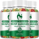 (3 Pack) Hemp Gummies Extra Strength - High Potency Pure Organic Hemp Oil Infused Gummy - 100% Natural Bear Hemp Gummy for Adults- Vegan, Non-GMO - Made in USA