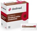 Dealmed Povidone Iodine 10% Swabsticks - Individually Sealed Packets מושלם עבור Wound Care ו- Portable First Kits, 50/Box (Pack of 1)