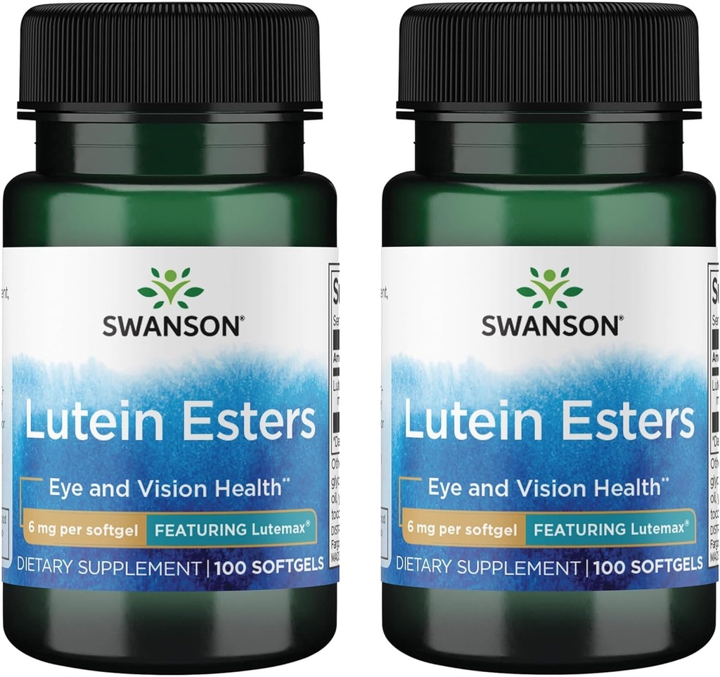 Swanson Lutein Esters - с Lutemax 6 mg 100 Sgels (2 Опаковка)
