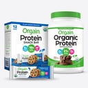 Orgain Organic Vegan Protein Powder and Protein Bars Bundle (2.03lb + 12 Count)