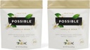 Protein Powder Vanilla Bean - 20g of Vegan, Plant-Based Protein Mix - Non-GMO, Non-Dairy, Gluten-Free - 3.5g of BCAAs - 9 Essential Amino Acids - 30-Day Supply - 2 Bag, 30 Servings