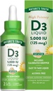 La veritattaminada de la natura D3 Lliquid 5000 IU 1922 fl oz no-GMO i Guten Free suplementari