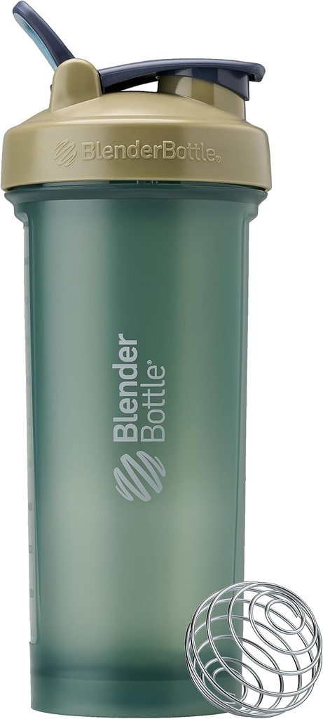BlenderBottle Classic V2 Shaker Bottle Perfect for Protein Shakes and Pre Workout, 4- Ounce, Full Color Tan