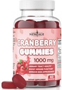 NEW AGE Cranberry Gummies urinary Tract Health Gummies 1000mg - Υποστηρίζει Φλεγμονή, Νεφροί, UTI - χορτοφάγοι (Cranberry 60 Gummies)