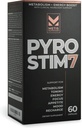 Pyro Stim 7 Metabolisme Booster fett tap støtte energiforsterkning - en gang-A-dag termogen med teakrine for fokus, aptitkontroll, muskeltoning og Mood Control (60 kapsler)