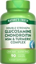 Nature 's Truth Glucosamine Chondroitin MSM Komplex 124; 90 Caplet crust 124; s turmeric crust 124; Double force crust 124; Non- GMO & gluten zdarma dodatek