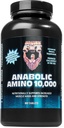 Saudável 'N Fit Amino 10.000 - Aminoácido 180 Comprimidos - Hidrolisado ovo & fonte de soro - Absorção rápida