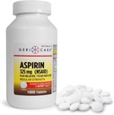 Aspirine GeriCare 325mg - Riducente di dolore e Riduttore di febbre Aspirine non rivestite per adulti e bambini 12+ (NSAID) Ottimo per mal di testa, Toothache, Artrite, Menstrual & Muscle Pain (bottiglia di 1.000)
