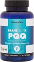 Natures Plus Brainceutix PQQ - 60 Vegan Capsules - Tillägg för minne, Clarity & Brain Power - Förbättrad energi, Anti-Aging - Pyrroloquinoline Quinone (PQQ) - Vegetarian, Gluten-Free - 30 portioner