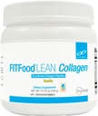 XYMOGEN FIT Food Collagen - Bovine Collagen Peptides Powder with HMB + Vitamin D3-15g Protein to Support Joints ' Muscle Recovery - Vanilla Flavor (12.35 oz)