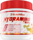 Hydramino EAA + BCAA Powder - 40 Servings - Essential Amino Acids Supplement & Electrolyte Powder for Recovery, Strength, & Hydration, 7g BCAA, 8g EAA, 600mg Electrolytes (Vegan, Peach Rings)