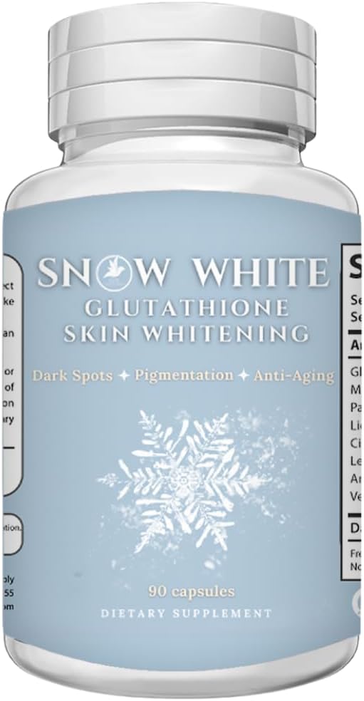 Glutathione Whitening药丸 - Recover your Youth, Get Rid of Dark Spots, Acne Scars & Hyperpigmentation - 天然皮肤白宁药丸 - Non-GMO - 90 皮肤光化药丸