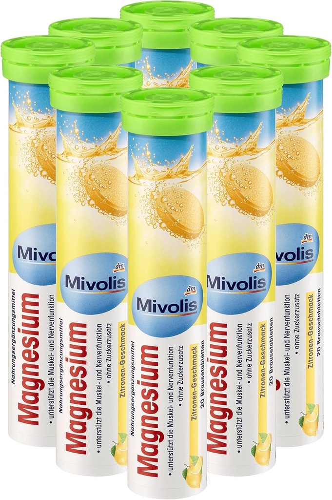Mivolis maşın effervescent Tablets - Dietary Supplements 8 Tubes x 20 dəfə | Almaniya