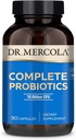 Dr. Mercola Komplett Probiotika - 90 Serverings- Daily Probiotic Supplement - 70 milliarder CFU - Acid & Bile Resistant - fremmer digestive helse og støtter immunsystemet