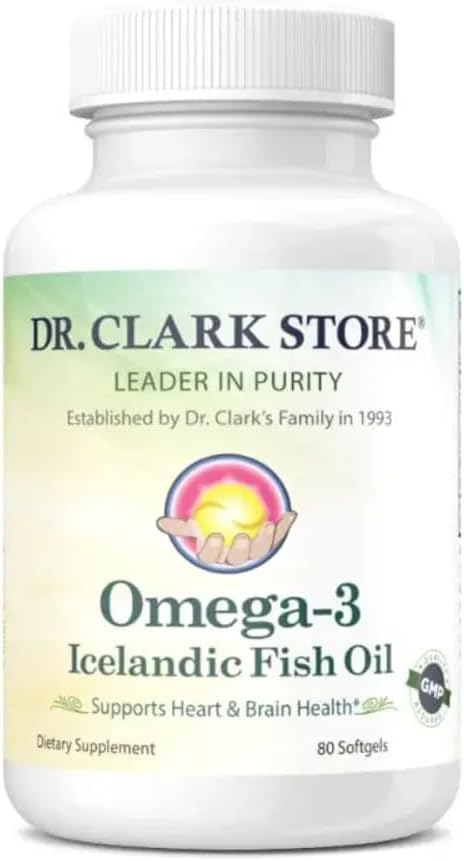Dr Clark Store Omega-3 Ijslands Fish Oil Supplement 