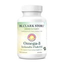 Dr Clark Store Omega-3 Icelandic Fish Oil Supplement – 1000mg, 80 Softgels, Supports Heart, Brain & Joint Health