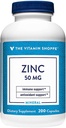 The Vitamin Shoppe Zinc 50 MG Per Serving (200 cápsulas)