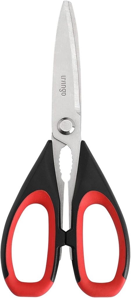 LIVINGO Kitchen Scissors Heavy Duty, 8,5 hazbeteko Dishwasher Safe Ultra Sharp Premium Heavy Duty Kitchen Shears, helburu anitzeko altzairu herdoilgaitzak egoztea