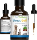 Lemmikki hyvinvointi Stressi Kulta kissoille - Vet-Felated Tilanne Feline Stressi Tuki - Nopeasti toimiva Eläinlääkäri Vierailut, Matkustaa, Siivous - Cat-Safe kokonaisvaltainen kasviperäisten Blend - Liquid Support 2 oz (59ml)