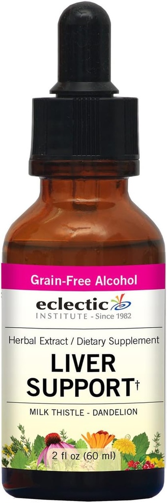 Eclectic Herb - Liver support extravel Natural Liver, Detox, Neteja + Clear Liver Support suplementari tecr Herbal Tincture ntthen-GMO, Gutten-Free (2 fl ozyn 60 ml)