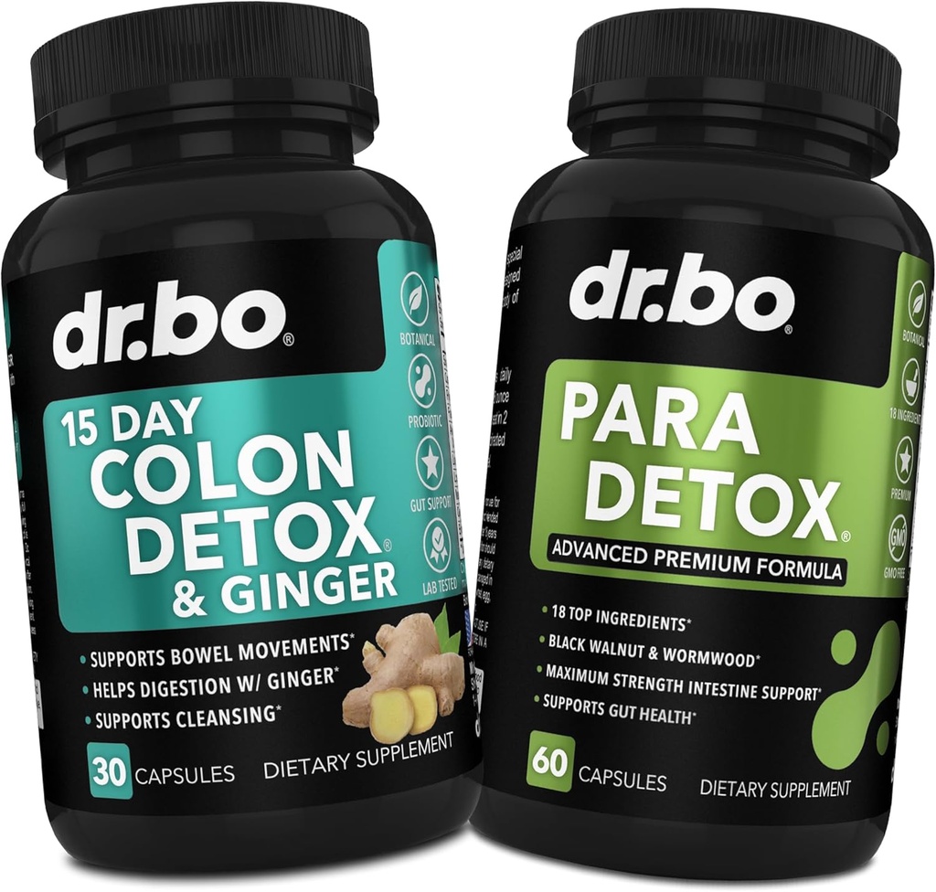 Colon Cleanser Detox & Intestinal Supplement - 15 dagen Colon reinigen pillen met Gember, Wormhout, Zwarte Walnut, Kloven Complex - Bowel Movement Supplementen voor Maag opgeblazen Gut Loss Ondersteuning