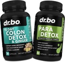 Colon Cleanser Detoxifiere & Supliment intestinal - 15 zile Colon Cleanse pastile cu ghimbir, Wormwood, Black Walnut, Complexul de plapumi - Suplimente de mișcare Bowel pentru Stomac Blooting suport pierdere de stomac