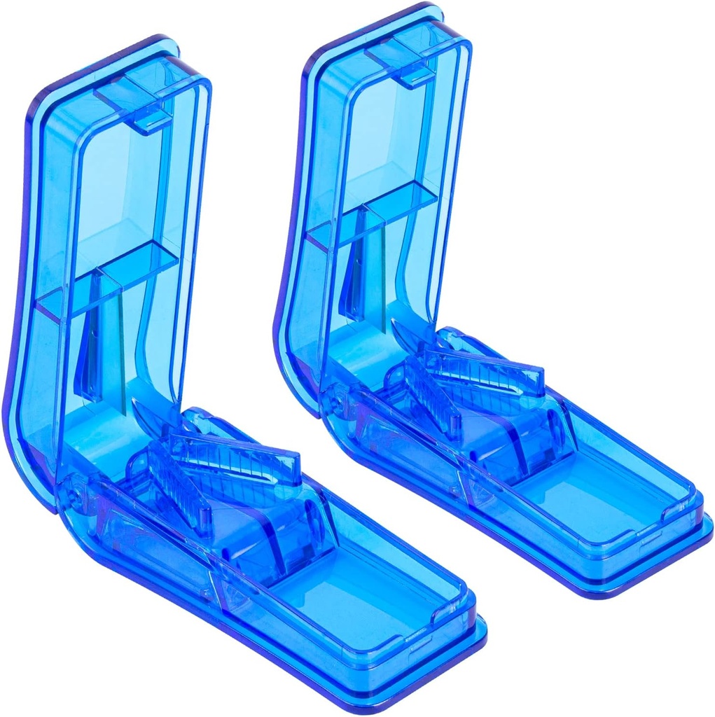 2PCS Pill Cutter, professionele pil splitter voor het snijden van kleine pillen of grote pillen in de helft