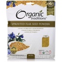 Sproted Flax Golden Organic Traditions 8 oz Bag