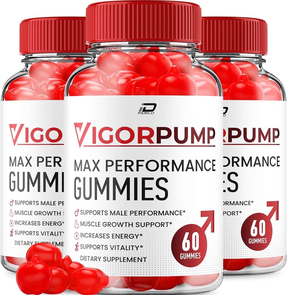 Vigor Pump Gummees for Men - VigorPump Male Gumies All- Natural Supplement, Pump Vigor Gumies Vélemények (3 Pack - 180 Gumies)