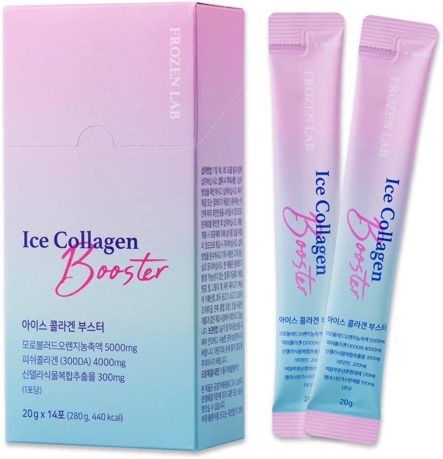 Liquid Multi Collagen Booster, 14 Sticks Korean Beauty - 300 DA Anti-Aging & Inner Beauty, Collagen 4000mg Elastine 100mg e ácido hialurónico 120g - Low Molecular Collagen Stick Supplement (Single)