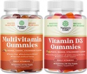 Felnőtteknek szánt Multivitamin Gummies kötege - Halal Multivitamin Gummy B12 Biotin férfiaknak és nőknek és D3 Gummies-vitamin a napi Wellness-ra 2000NE csontizmokra és immuntámogatásra