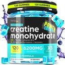 Kreatiini Monohydraatti Gummies Complex 6200mg miehille & naisille - 120 Gummies Advanced Formula W/L-Tauriinia + B12-vitamiini lihasten vahvuus, lihasten rakentaja, energia Boost, Pre-Workout täydentää - Thinbi